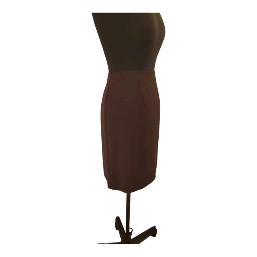 SKIRT, ILYSE HART, SIZE 16, BUSINESS MINI SKIRT, BROWN, BEAUTIFUL